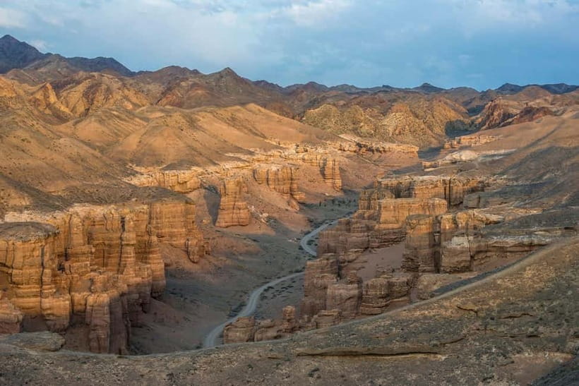 Almaty: Charyn Canyon, Kolsai & Kaindy Lakes Tour - Black Canyon gives you a quick roadside pause
