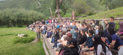 Falconry show and Big Almaty Gorge