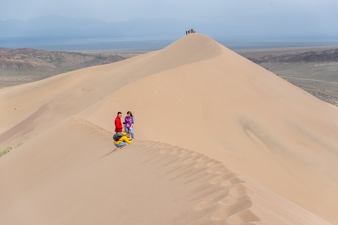 Altyn Emel, Singing Dune, Charyn canyon, Kolsay, Kaindy lake 4 days tour - Day two: the Singing Dune and a hot-spring pause