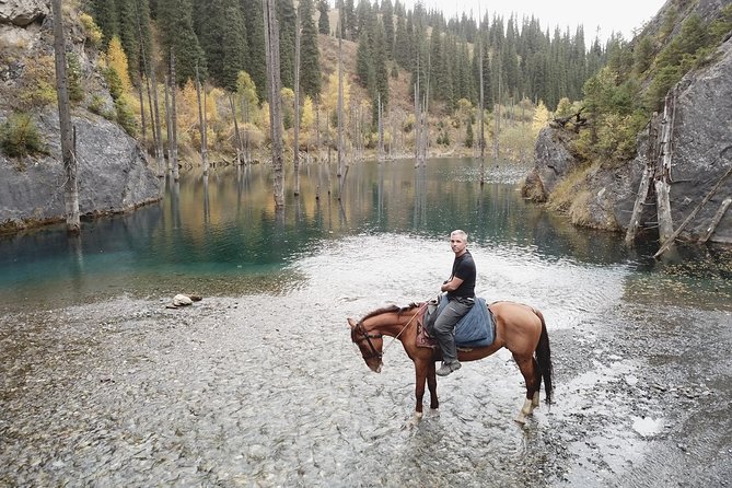 Kolsai and Kaindy lakes, via Charyn canyon. Private Day Tour from Almaty - Kolsai Lake and two hours by the water